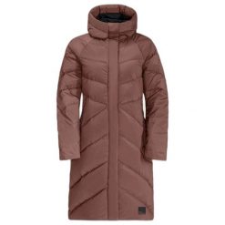 Płaszcz damski Jack Wolfskin Marienplatz. Brązowe płaszcze damskie Jack Wolfskin, na zimę, m, bez wzorów, z materiału, z kapturem. Za 1,145.50 zł.