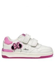 Geox Sneakersy J Washiba J55HXB 000BC C0563 S Biały. Białe buty sportowe dziewczęce Geox, bez wzorów, ze skóry, bez zapięcia. Za 169.99 zł.