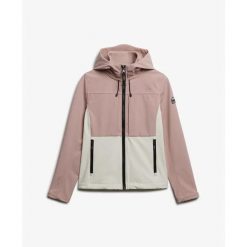 Damska kurtka turystyczna z kapturem Superdry Colourblock. Białe kurtki damskie Superdry, xs, bez wzorów, z kapturem. Za 430.90 zł.