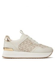MICHAEL Michael Kors Sneakersy Raina Trainer 43R4RNFSAB Écru. Obuwie sportowe damskie MICHAEL Michael Kors, ze skóry, bez zapięcia. Za 499.99 zł.