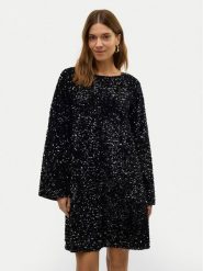 Vero Moda Sukienka koktajlowa Etta 10317153 Czarny Relaxed Fit. Czarne sukienki damskie Vero Moda, bez wzorów, z syntetyku, wizytowe, bez ramiączek. Za 109.99 zł.