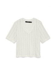 Vero Moda Sweter w kolorze białym rozmiar: L. Białe swetry klasyczne damskie Vero Moda, l, bez kołnierzyka. Za 79.03 zł.