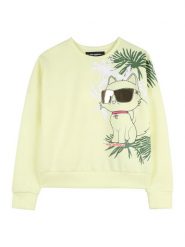 Karl Lagerfeld Kids Bluza Z31136 Żółty Regular Fit. Żółte bluzy dziewczęce Karl Lagerfeld Kids, bez wzorów, z syntetyku, bez ramiączek, bez kaptura. Za 375.99 zł.
