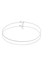 Elli PREMIUM Damski Choker Set Solitaire Trend z labradorytem (kamień szlachetny) w pozłacanym srebrze 925 Sterling Silver Naszyjniki 1 ct. Szare naszyjniki damskie Elli PREMIUM, z labradorytem, pozłacane. Za 293.99 zł.