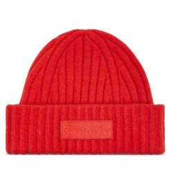 Czapka Tommy Hilfiger. Brązowe czapki damskie Tommy Hilfiger, na zimę, bez wzorów. Za 439.99 zł.