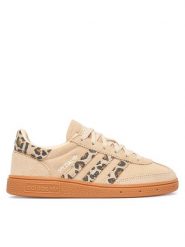 Adidas Sneakersy Handball Spezial LA1389 Beżowy. Brązowe buty sportowe dziewczęce Adidas, ze skóry, bez zapięcia. Za 279.99 zł.