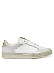 Geox Sneakersy D Emmeleny D550UC 08554 C1327 Biały. Białe obuwie sportowe damskie Geox, ze skóry, bez zapięcia. Za 309.99 zł.