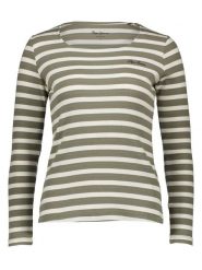 Pepe Jeans Koszulka w kolorze oliwkowo-kremowym rozmiar: XXS. Brązowe koszulki damskie Pepe Jeans, xxs, bez wzorów, z jeansu, bez kołnierzyka, bez ramiączek. Za 109.52 zł.