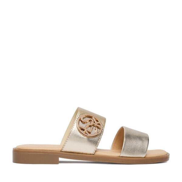 Klapki Lasocki. Żółte klapki damskie Lasocki, bez wzorów, bez obcasa, bez zapięcia. Za 129.99 zł.