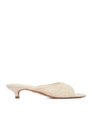 Nine West Klapki CEO-NV-015 Beżowy. Brązowe klapki damskie Nine West, bez wzorów, z materiału, bez obcasa, bez zapięcia. Za 229.99 zł.