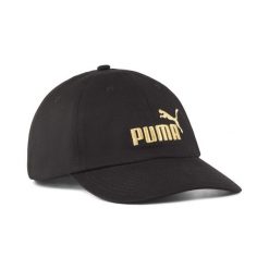 Czapka z daszkiem z logo No. 1 ESS PUMA Black Gold Logo. Czarne czapki z daszkiem damskie Puma, bez wzorów. Za 190.00 zł.