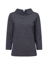 More & More Bluza Kobiety Sztuczne włókno niebieski|biały, 34. Białe bluzy damskie More & More, bez wzorów, z włókna, bez kaptura. Za 339.95 zł.