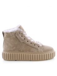 Kennel & Schmenger Sneakersy Zap 61-25410.566 Beżowy. Brązowe obuwie sportowe damskie Kennel + Schmenger, z nubiku, bez zapięcia. Za 1,259.00 zł.