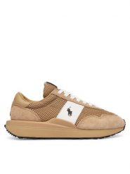 Polo Ralph Lauren Sneakersy 804P15653002 Beżowy. Brązowe obuwie sportowe damskie Polo Ralph Lauren, ze skóry, bez zapięcia. Za 689.99 zł.