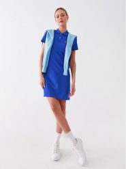 Polo Ralph Lauren Sukienka codzienna 211799490007 Niebieski Regular Fit. Niebieskie sukienki damskie Polo Ralph Lauren, bez wzorów, z bawełny, bez ramiączek. Za 499.99 zł.