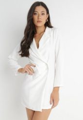 Biała Sukienka Ionitheme. Białe sukienki damskie Born2be, bez wzorów, eleganckie, bez ramiączek. W wyprzedaży za 93.49 zł.
