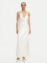 BARDOT Sukienka wieczorowa Aradia 59278DB5 Biały Regular Fit. Białe sukienki damskie Bardot, bez wzorów, z syntetyku, wizytowe, bez ramiączek. Za 729.99 zł.