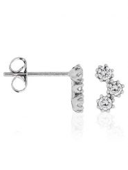 OR ÉCLAT Złote kolczyki-wkrętki "Zirconias" z cyrkoniami rozmiar: onesize. Białe kolczyki damskie Or Éclat, z cyrkonią, złote. Za 391.99 zł.