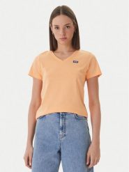 HUGO T-Shirt Classic 50513667 Pomarańczowy Slim Fit. Brązowe t-shirty damskie Hugo, xl, bez wzorów, z bawełny, bez kołnierzyka. Za 199.99 zł.