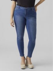 Vero Moda Curve Jeansy Fanya 10287061 Niebieski Slim Fit. Niebieskie jeansy damskie Vero Moda Curve. Za 119.99 zł.