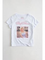 Guess T-Shirt 182690 Biały Classic Fit. Białe t-shirty damskie Guess, xxl, z aplikacjami, bez kołnierzyka. Za 234.99 zł.