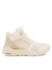 Skechers Sneakersy 149771 NAT Beżowy. Brązowe obuwie sportowe damskie Skechers, ze skóry, bez zapięcia. Za 239.99 zł.
