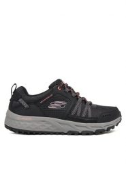 Skechers Trekkingi Escape Plan 180061/BKHP Czarny. Czarne obuwie trekkingowe damskie Skechers, z materiału, bez zapięcia. Za 319.99 zł.