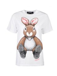 Domrebel T-shirt "Boots Box T" | Boots Box T-Shirt | Kobieta | Biały. Białe t-shirty damskie Domrebel, s, bez wzorów, z bawełny, bez kołnierzyka. W wyprzedaży za 399.00 zł.
