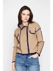 C& Jo Kurtka przejściowa w kolorze beżowym rozmiar: 38. Brązowe kurtki damskie C& Jo, bez wzorów, bez kaptura. Za 139.87 zł.