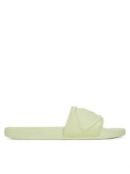 Calvin Klein Jeans Klapki Slide Pu Hf Mg YW0YW01879 Zielony. Zielone klapki damskie Calvin Klein Jeans, bez wzorów, z jeansu, bez obcasa, bez zapięcia. Za 139.99 zł.