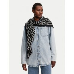 Chusta HUGO. Czarne chusty damskie Hugo, bez wzorów. Za 259.99 zł.