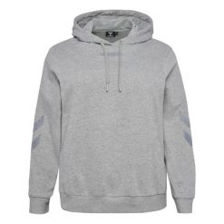 Damska bluza z kapturem Hummel Legacy Plus. Szare bluzy damskie Hummel, bez wzorów, z kapturem. Za 250.00 zł.