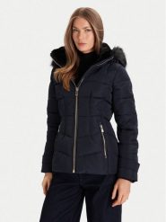 Morgan Kurtka puchowa 252-GITELA Granatowy Regular Fit. Niebieskie kurtki damskie Morgan, bez wzorów, z puchu, bez kaptura. Za 769.99 zł.