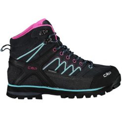 Buty trekkingowe damskie CMP Moon Mid WP. Niebieskie obuwie trekkingowe damskie CMP, bez zapięcia. Za 439.00 zł.