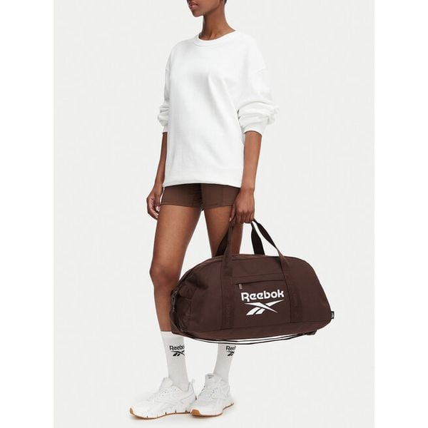 Torba sportowa Reebok. Brązowe torby sportowe Reebok, bez wzorów. Za 119.99 zł.
