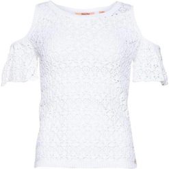 Koszulka turystyczna damska SuperDry Little Bay Cold Shoulder Knit. Białe koszulki sportowe damskie Superdry, s, bez wzorów, z bawełny, bez ramiączek. Za 134.00 zł.