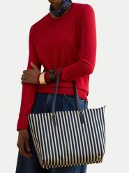 LAUREN RALPH LAUREN Torebka 431916737048 Granatowy. Niebieskie shopper bag Lauren Ralph Lauren, bez wzorów, z materiału, bez dodatków. Za 564.99 zł.