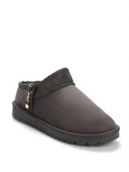 ISLAND BOOT Botki zimowe "Idalia" w kolorze antracytowym rozmiar: 38. Szare botki damskie Island Boot, na zimę, bez obcasa, bez zapięcia. Za 136.45 zł.