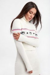 Golf CHIARA FERRAGNI. Golfy damskie Chiara Ferragni, m, bez wzorów, bez ramiączek. W wyprzedaży za 686.07 zł.