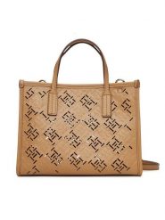 Tommy Hilfiger Torebka Th City Mini AW0AW17500 Brązowy. Brązowe torebki klasyczne damskie Tommy Hilfiger, ze skóry, bez dodatków. Za 419.99 zł.