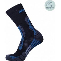 Skarpety turystyczne Outdoor - Castor - Skarpety sportowe. Niebieskie skarpetki damskie APASOX, bez wzorów, z lycry. Za 86.95 zł.