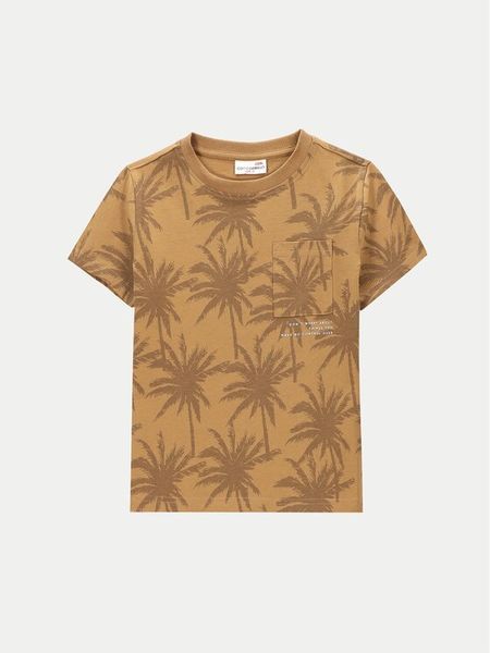 Coccodrillo T-Shirt WC4143203NWK Beżowy Regular Fit. Brązowe t-shirty i koszulki chłopięce COCCODRILLO, bez wzorów, z bawełny, bez kołnierzyka, bez ramiączek. Za 29.99 zł.