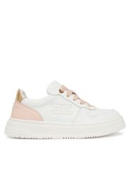 Elisabetta Franchi Sneakersy F4A9-E0523-0092 S Biały. Białe buty sportowe dziewczęce Elisabetta Franchi, ze skóry, bez zapięcia. Za 819.99 zł.