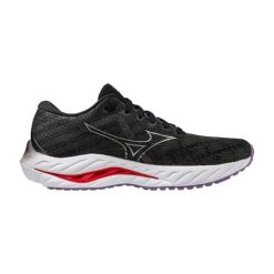 Buty do biegania damskie Mizuno Wave Inspire 19 black/ silver/ bitsweet. Czarne obuwie sportowe damskie Mizuno, bez zapięcia, do biegania, mizuno wave. Za 329.99 zł.
