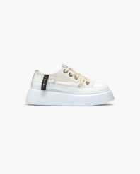 Sneakersy damskie INUIKII MATILDA CANVAS LOW. Białe obuwie sportowe damskie Inuikii, z bawełny, bez zapięcia. Za 749.99 zł.