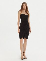 NORMA KAMALI Sukienka koktajlowa KK1243PLD89001 Czarny Slim Fit. Czarne sukienki damskie Norma Kamali, bez wzorów, z syntetyku, wizytowe, bez ramiączek. Za 579.99 zł.