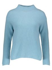 Maerz Muenchen Wełniany sweter w kolorze błękitnym rozmiar: 34. Niebieskie swetry klasyczne damskie Maerz Muenchen, z wełny, bez kołnierzyka. Za 304.99 zł.