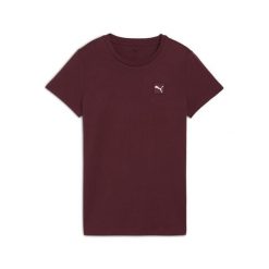 Damska koszulka ESS ELEVATED PUMA Ruby Shimmer Red. Czerwone bluzki damskie Puma, z aplikacjami, eleganckie, bez kołnierzyka, bez ramiączek. Za 109.00 zł.