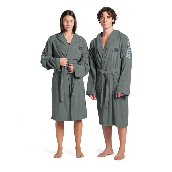 Szlafrok Arena Team Stripe Robe. Szare szlafroki damskie Arena, bez wzorów, bez kaptura. Za 219.99 zł.