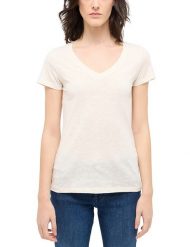 Damski T-Shirt Mustang Style Beverly Whisper White 1016139 2013. Białe t-shirty damskie Mustang, xl, bez wzorów, bez kołnierzyka. Za 89.99 zł.